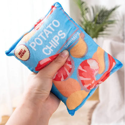 Plush Potato Chips Sound Toy for Pets